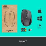 Souris sans fil Logitech M705 Marathon - 3 ans d'autonomie - USB Unifying - Gris – Image 9