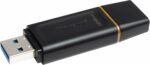 Clé USB Kingston 128 Go USB 3.2 - Lot de 3 avec capuchon et porte-clés – Image 3