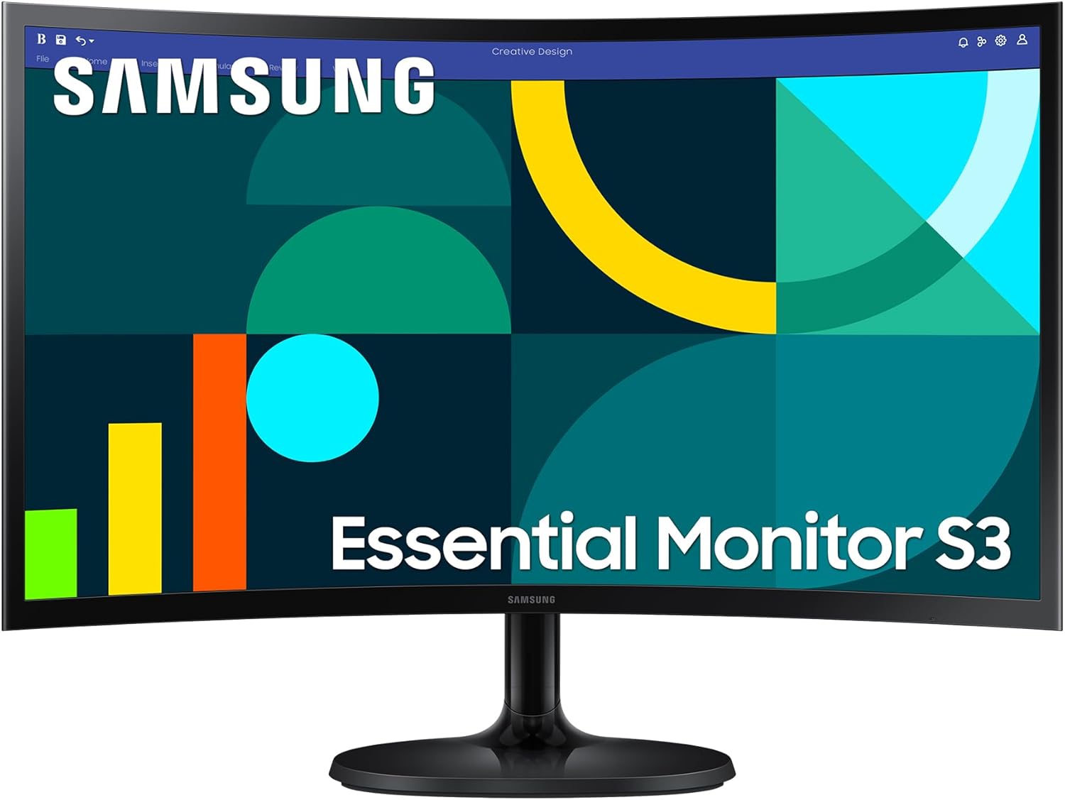 19eac18e-51f1-47ca-91e1-31332d84ea6f-3.jpg Moniteur PC incurvé 24 pouces Samsung - Full HD 100Hz - Bords ultra-fins – Image 1