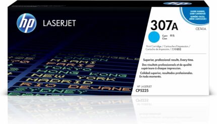 Cartouche toner laser cyan HP 307A CE741A - Compatible LaserJet CP5225 - 7300 pages