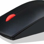 Souris optique Lenovo Essential - USB filaire, 1600 dpi, ambidextre, noire