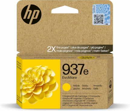 Cartouche d'encre HP 937e EvoMore jaune - 1650 pages - OfficeJet Pro 9110 à 9730