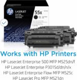 Toner HP 55X noir haute capacité - Pack de 2 - LaserJet P3015/M525/M521 - 12 500 pages – Image 2