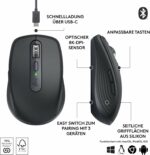 Souris sans fil compacte Logitech MX Anywhere 3S - 8K DPI, clics silencieux, noir – Image 7
