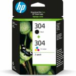 Cartouches d'encre HP 304 Multipack - Noir et couleur - Compatibles DeskJet, ENVY