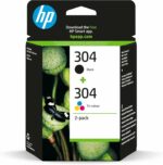 Cartouches d'encre HP 304 Multipack - Noir et couleur - Compatibles DeskJet, ENVY
