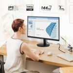 Moniteur PC 24 pouces Full HD IPS 144 Hz 1 ms ViewSonic - HDMI VGA Flicker-Free – Image 2