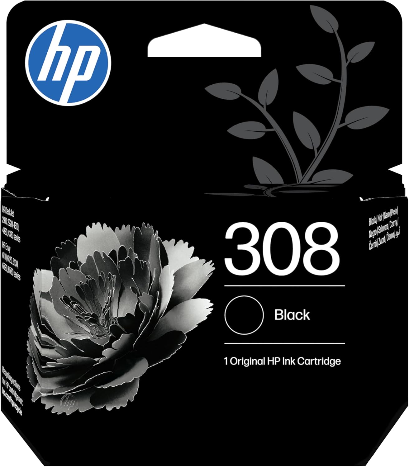348f9120-c7e9-4b56-97f6-a7a6ce2d7ef0-1.jpg HP 308 Cartouche d'encre noire originale - 160 pages - Jet d'encre - HP ENVY/DeskJet – Image 1