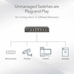 Switch Ethernet Gigabit 16 ports - Plug-and-play, boîtier métal, installation bureau/murale – Image 3