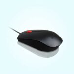 Souris optique Lenovo Essential - USB filaire, 1600 dpi, ambidextre, noire – Image 3