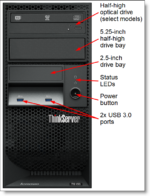 Serveur tour professionnel Lenovo TS150 Xeon E3-1200 v6 - 16Go RAM - 1To - Garantie 3 ans