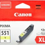 Cartouche d'encre Canon CLI-551XL Y XL jaune - Originale pour imprimantes PIXMA