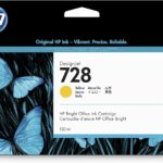 Cartouche d'encre HP 728 jaune 130 ml - Traceur grand format DesignJet T730 T830