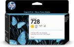 Cartouche d'encre HP 728 jaune 130 ml - Traceur grand format DesignJet T730 T830