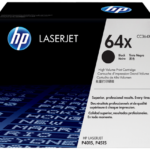 Cartouche toner laser noire HP 64X CC364X - Rendement élevé - Compatible LaserJet