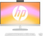 PC tout-en-un HP 27 pouces - Ryzen 5, 16 Go RAM, SSD 512 Go, Blanc