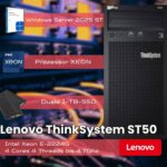 Serveur tour professionnel Lenovo ThinkSystem ST50 - Xeon E-2224G, 16 Go ECC, 2x1 To SSD – Image 2