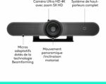Système de visioconférence Logitech MeetUp 4K - Champ de vision 120° - Microphones intégrés – Image 9