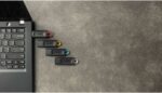 Clé USB Kingston 128 Go USB 3.2 - Lot de 3 avec capuchon et porte-clés – Image 8