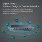 Switch Ethernet 8 ports Gigabit - Boîtier métal fanless Plug & Play TP-Link – Image 2