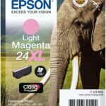 Epson Cartouche d'encre XL Magenta clair - Série Éléphant - Photo - Compatible XP-750 à XP-970