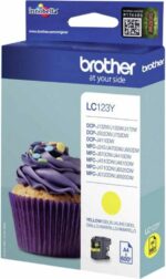 Cartouche d'encre Brother LC123Y jaune - Jet d'encre XL - Originale - Imprimantes compatibles