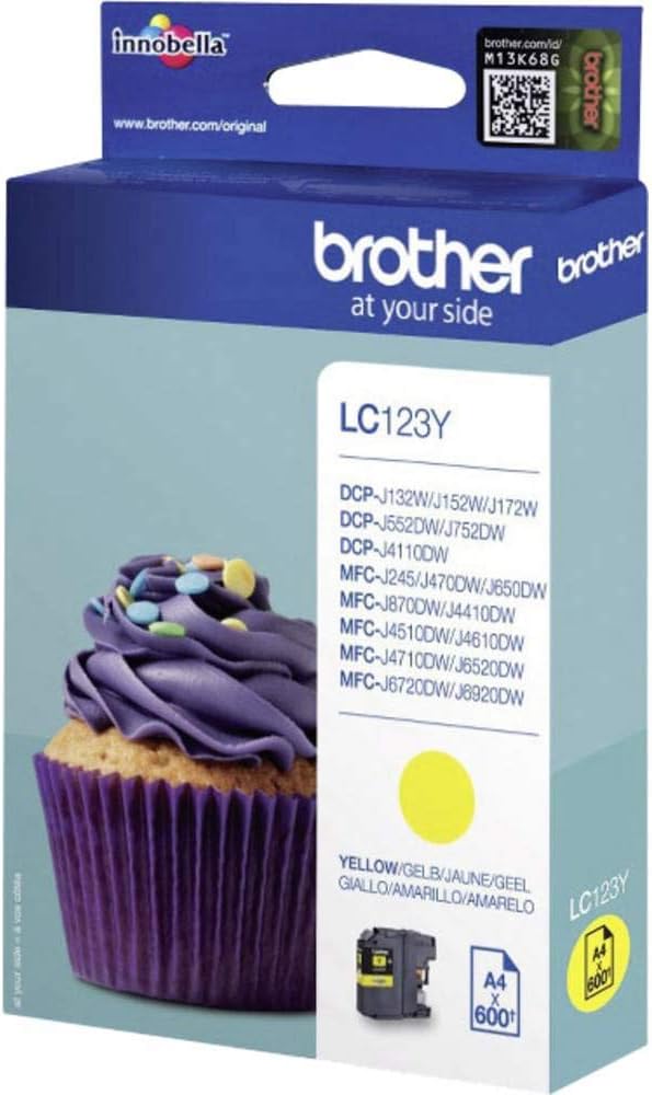 7eb201b1-3146-4171-867d-b957f1e01c77-2.jpg Cartouche d'encre Brother LC123Y jaune - Jet d'encre XL - Originale - Imprimantes compatibles – Image 1