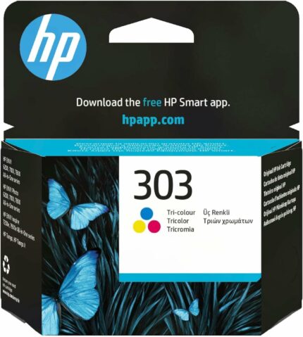 HP 303 Cartouche d'encre 3 couleurs - Authentique - 165 pages - HP Envy, Tango