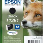 Cartouche d'encre noire Epson T1281 DURABrite Ultra - Compatible Stylus et Office BX