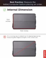 Sacoche ordinateur portable Lenovo 15,6 pouces - Résistante à l'eau et légère - Gris – Image 9