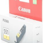 Cartouche d'encre jaune Canon CLI-551Y - Originale pour imprimante jet d'encre