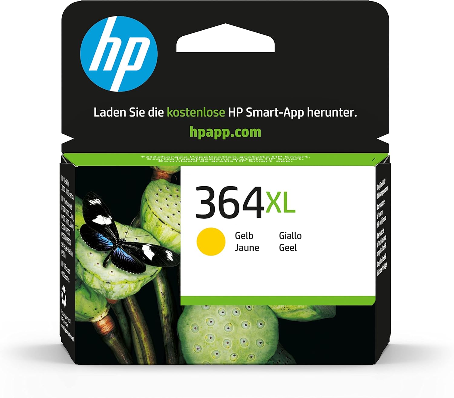 a0a2f87f-8e98-42b4-a128-81daaec5487f-1.jpg Cartouche d'encre jaune XL HP 364 pour imprimante DeskJet et Photosmart - 750 pages – Image 1