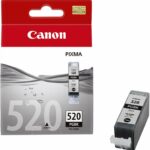 Cartouche d'encre Canon PGI-520 BK noire - Originale - Compatible PIXMA - Rendement 324 pages
