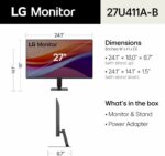 Moniteur PC 27 pouces IPS Full HD 120Hz - Bordures fines HDR10 LG – Image 3