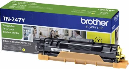 Toner Brother TN247Y jaune - 2300 pages - Compatible imprimantes Brother laser