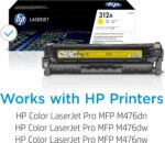 Toner laser HP 312A jaune authentique - 2 700 pages - Compatible LaserJet Pro M476 – Image 2