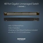 Switch réseau Gigabit 48 ports NETGEAR GS348 - Non manageable - Bureau ou mural – Image 2