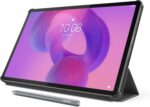 Étui folio Lenovo Idea Tab Pro - Support convertible, porte-stylet, gris – Image 10