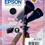 Cartouche d'encre noire Epson 502 standard - Compatible XP-5100, WF-2860, WF-2865