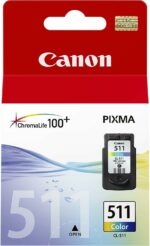Cartouche jet d'encre couleur Canon CL-511 - 9 ml - Compatible PIXMA