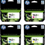 Pack de 4 cartouches d'encre XL HP 963 authentiques - OfficeJet Pro 9010/9020