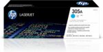 Cartouche toner laser HP 305A CE411A Cyan - 2 600 pages - LaserJet Pro 300/400