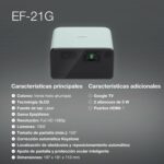 Projecteur laser portable Full HD EF-21G - Google TV - 1000 lumens - Vert mat Epson – Image 9