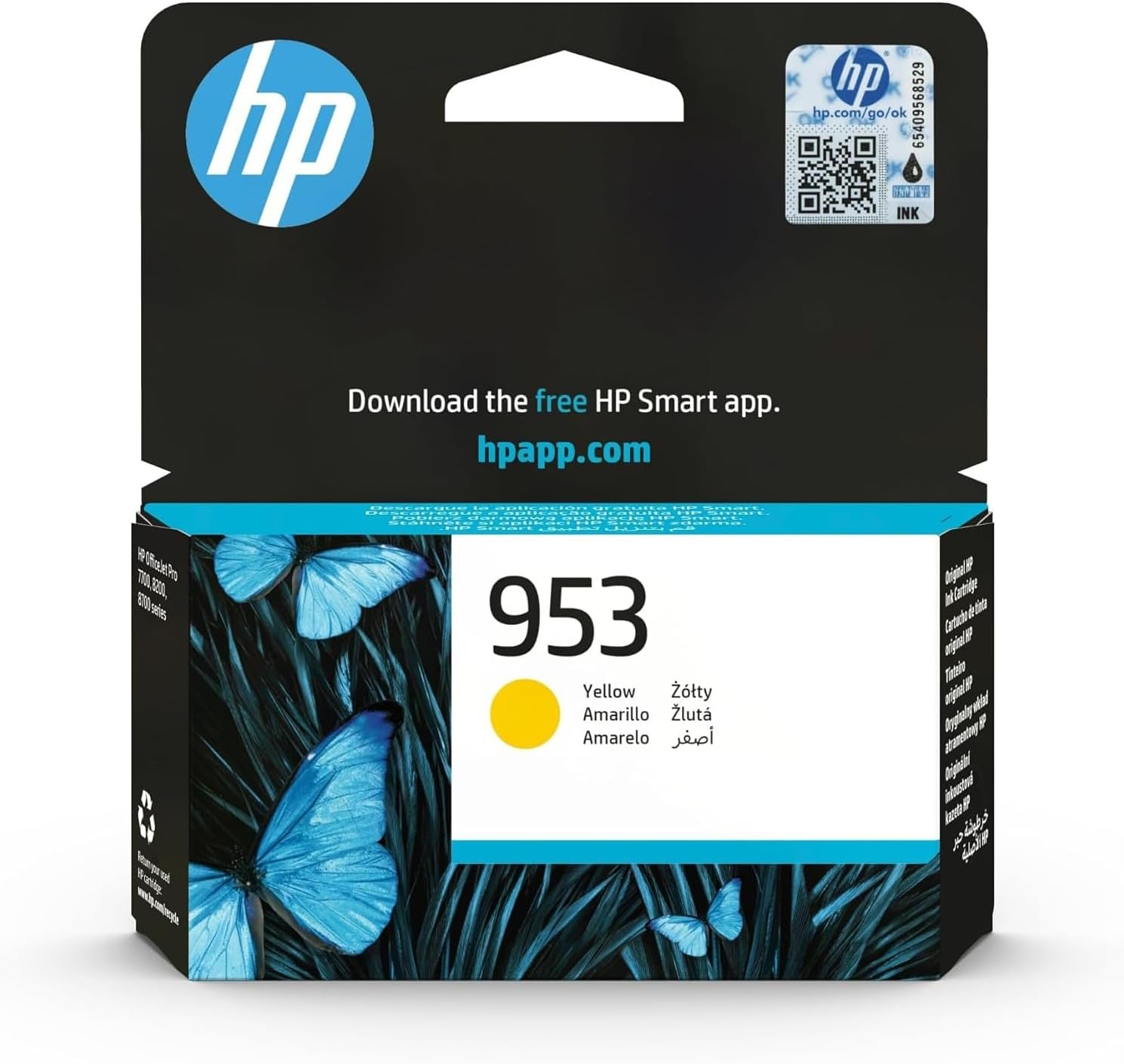cbd368fd-f924-4f8c-85cd-56ddec643329-1.jpg Cartouche d'encre jet d'encre jaune HP 953 - Compatible OfficeJet Pro 7700/8200/8700 – Image 1