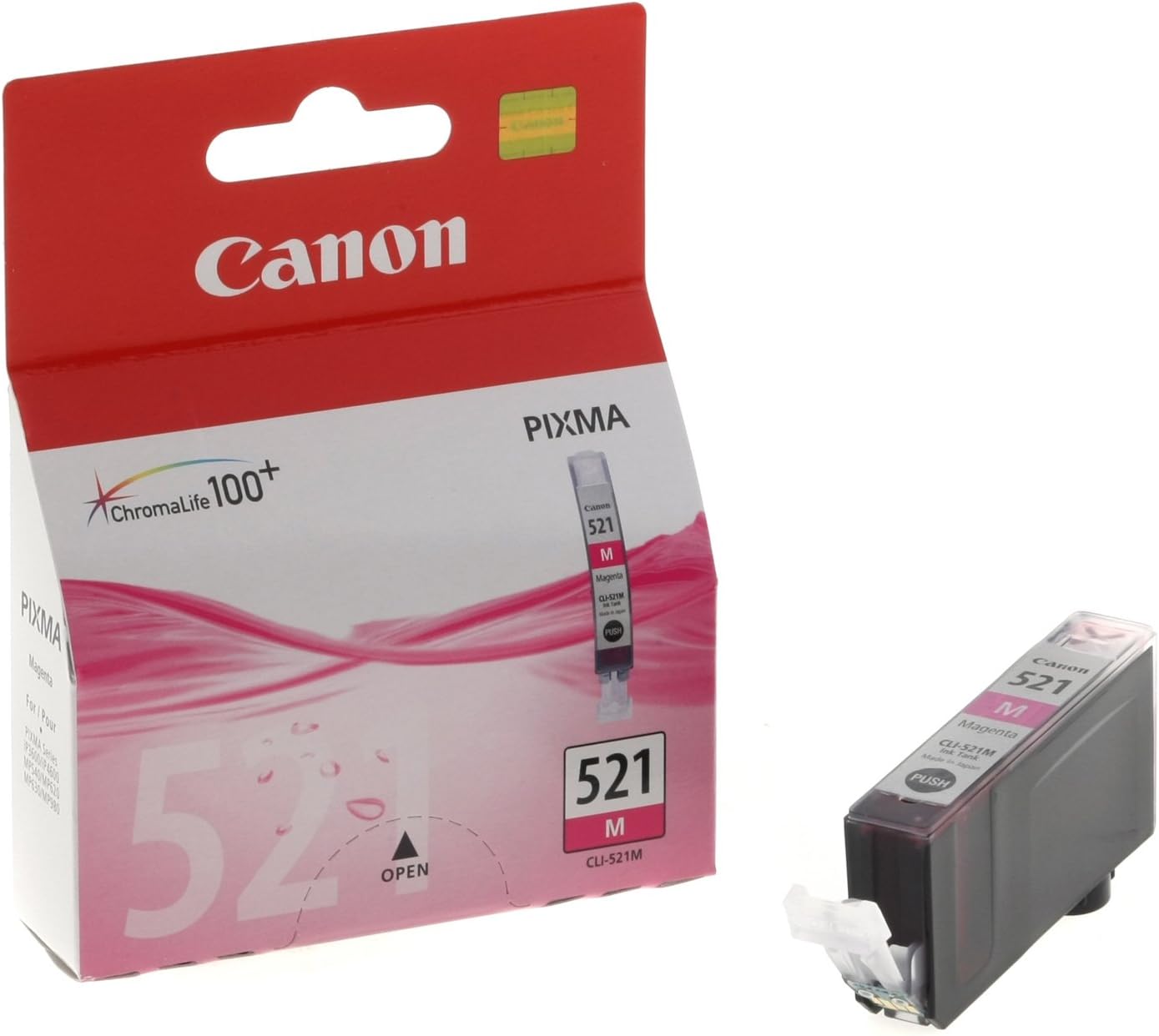 d02a511a-8cee-4b2d-a006-873e991cb0ed-2.jpg Cartouche d'encre magenta Canon CLI-521M - Réservoir jet d'encre imprimante – Image 1