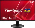 Moniteur PC 24 pouces Full HD 100Hz ViewSonic – Bords fins, HDMI/VGA, confort visuel
