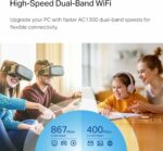 Adaptateur USB WiFi Nano TP-Link AC1300 Dual Band - Sécurité WPA3, PC/Mac – Image 2