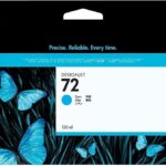 Cartouche d'encre HP 72 cyan 130 ml - Originale - Pour imprimantes DesignJet