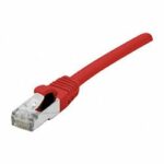 Câble réseau RJ45 Cat6 FTP 0,5 m - Connecteurs dorés - Dexlan - Rouge