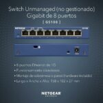 Switch Ethernet Gigabit 8 ports - NETGEAR - Boîtier métal silencieux plug-and-play – Image 2